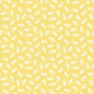 Makower Sweet Things Yellow Flower Pot Ditsy Print 