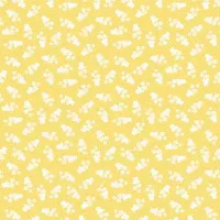 Makower Sweet Things Yellow Flower Pot Ditsy Print 