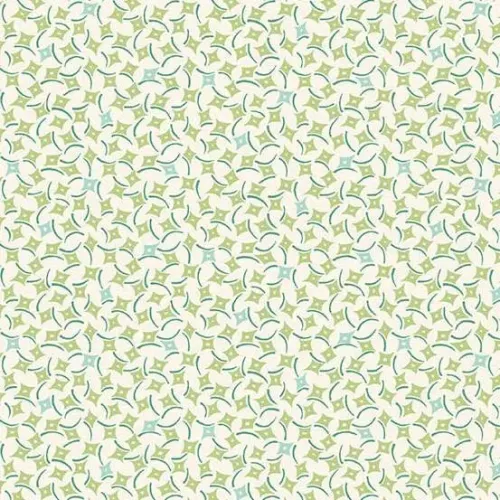 Makower Sweet Things Mint Green & Green Square Print 