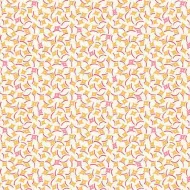 Makower Sweet Things Orange  & Pink Square Print