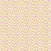 Makower Sweet Things Orange  & Pink Square Print
