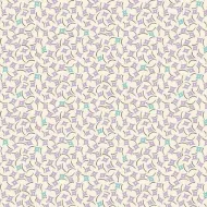 Makower Sweet Things Purple & Teal Square Print