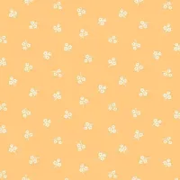 Makower Sweet Things Mustard Yellow Tone on Tone Flower Sprig Print 