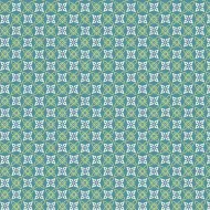 Makower Sweet Things Green & Purple Abstract Print 