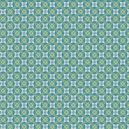 Makower Sweet Things Green & Purple Abstract Print 